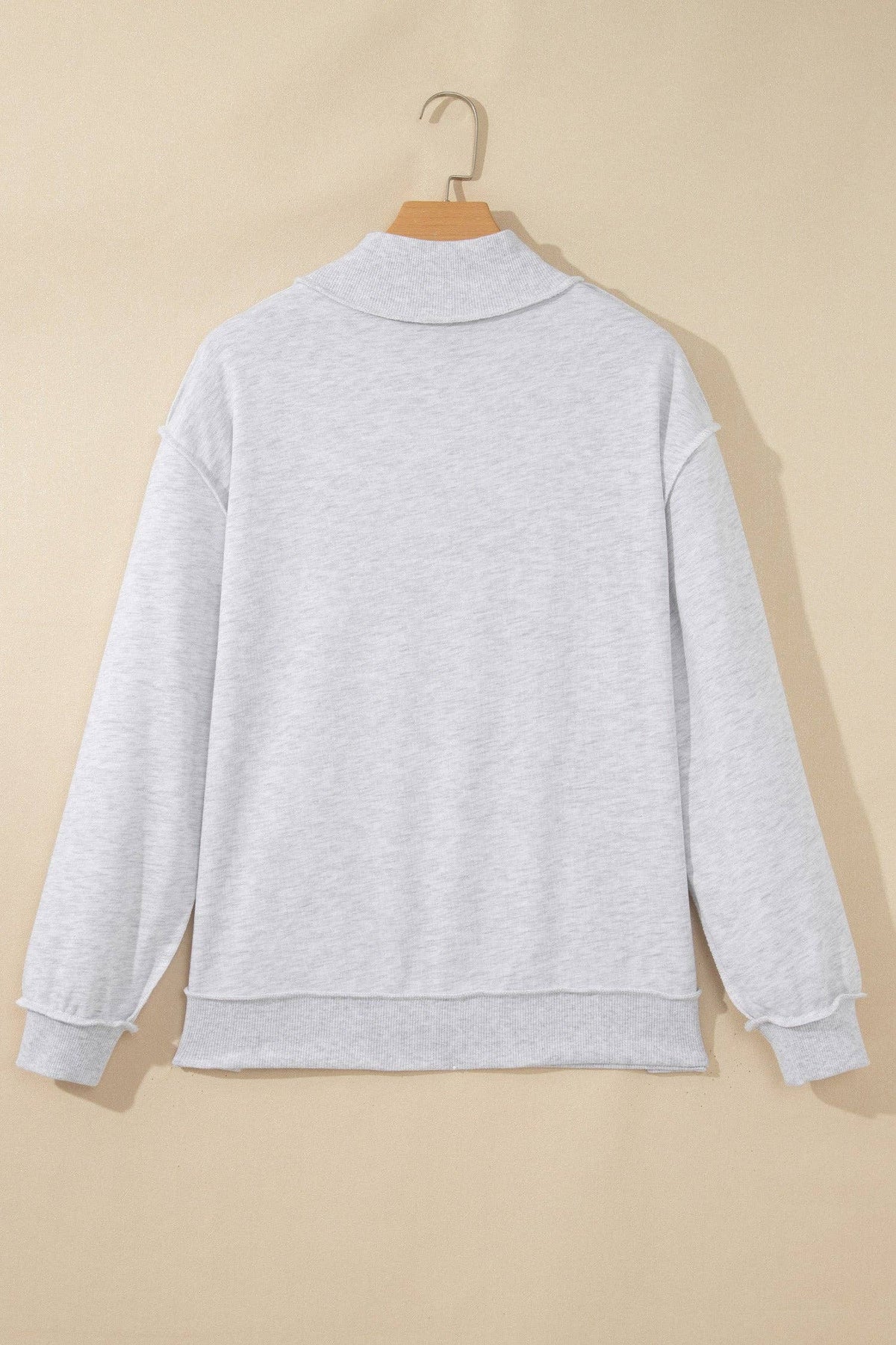 High Neck Polka Dot Baggy Sweatshirt
